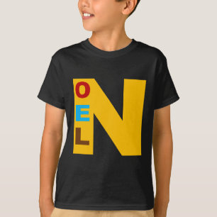 Einfaches schwarzes Design-T-Shirt NOEL T-Shirt