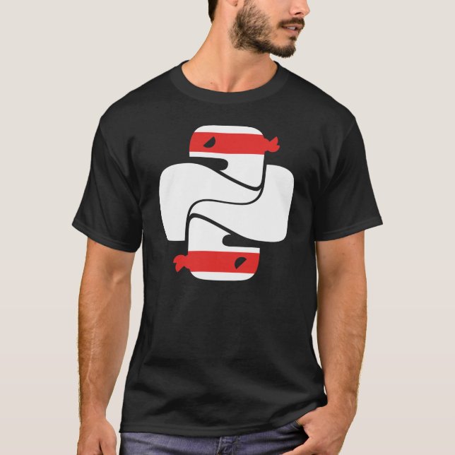 Einfaches schwarzes Ninja T-Shirt (Vorderseite)