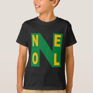 Einfaches schwarzes T-Shirt mit NOEL-Design
