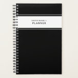 Einfaches Schwarzweißplaner Planer<br><div class="desc">Dieser personalisierte Planer ist einfach und minimalistisch in seiner Ästhetik, er fühlt sich sauber an und ist mit seinen gepflegten Grafiken in Schwarz und Weiß organisiert. Durch den benutzerdefinierten Text wird die Kontrolle des Labels gelassen, ein Jahr, ein Name, ein Schulfach und sogar Kontaktinformationen hinzugefügt, wenn Ihr Notebook verloren geht....</div>