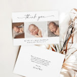 Einfaches Script Foto Collage Baby Dankeskarte<br><div class="desc">Einfache Script Foto Collage Baby Danke Karte. Der Rücken enthält eine Danksagung,  dass Sie personalisieren oder entfernen können,  wenn Sie lieber Hand schreiben Sie Ihren Dank.</div>