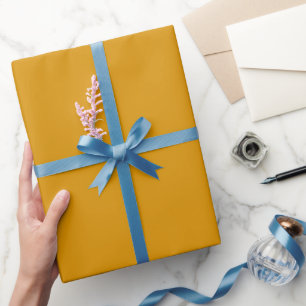 Einfaches Senf Luxe Gold Farbton Geschenkpapier
