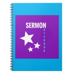 Einfaches Sermon-Notebook zum Schreiben Notizblock