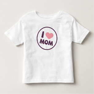 Einfaches Shirt der i-Liebe-Mama-Mutter des Tag 
