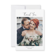 Einfaches Skript 4 Foto Hochzeitsfoto Danke