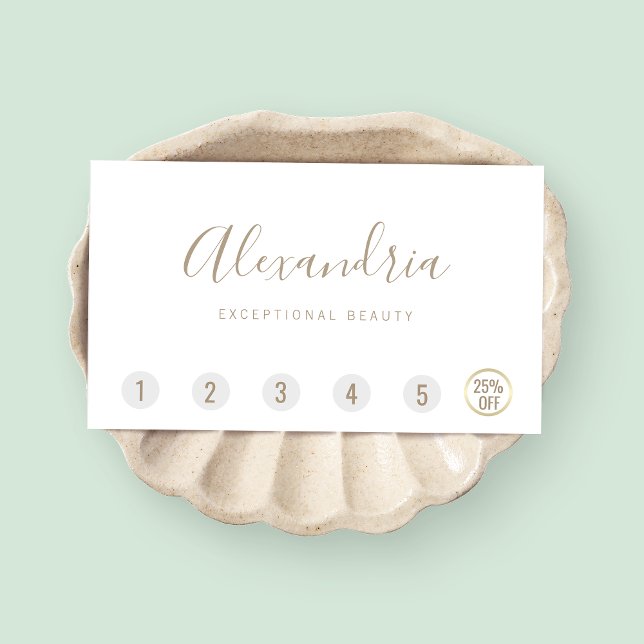 Einfaches Skript 6 Punch Kundenloytion Treuekarte (Von Creator hochgeladen)