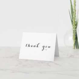 Einfaches Skript | Danksagungskarte für Hochzeitsf Dankeskarte