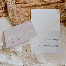 Einfaches Skript | Elegant Personalisiert Dankeskarte