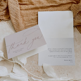 Einfaches Skript | Elegant Personalisiert Dankeskarte
