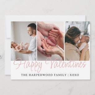 Einfaches Skript Frohes Valentinstags Multi-Foto N Feiertagskarte