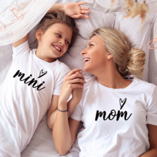 Einfaches Skript Mamas Mini-Herz T-Shirt