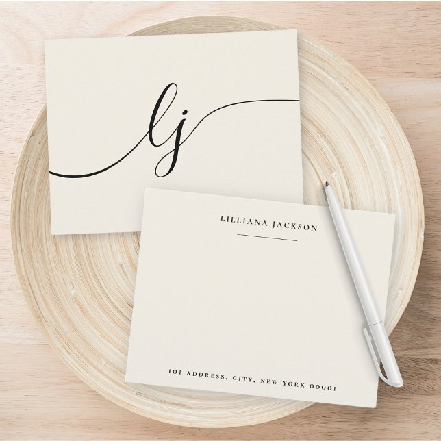 Einfaches Skript-Personalisiert-Stationierungsmono Mitteilungskarte (Von Creator hochgeladen)