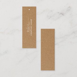 Einfaches Skript - Rustikale Country Kraft-Geschen Mini Visitenkarte