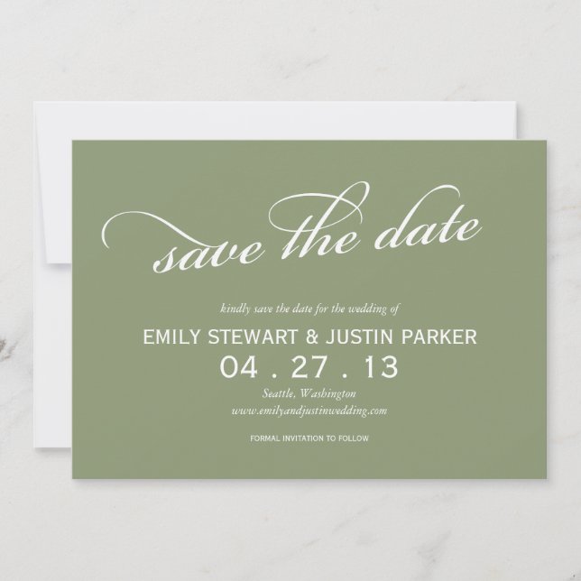 einfaches Skript Save the Date (Vorderseite)