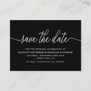 Einfaches Skript Save the Date Begleitkarte