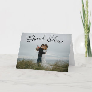 Einfaches Skript - Schottische Hochzeit Danke Kart