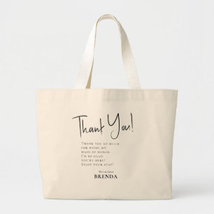 Einfaches Skript Vielen Dank für Ihr Geschenk Bag Jumbo Stoffbeutel