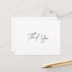 Einfaches Skript Vielen Dank Postcard Postkarte