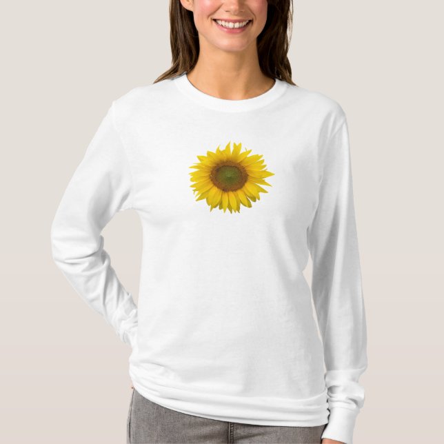 Einfaches Sonnenblumenland Niedlich T-Shirt (Vorderseite)