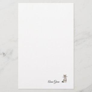 Einfaches Stationierpapier für die Katzennadel Briefpapier