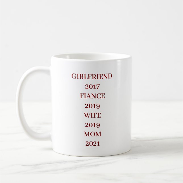 EINFACHES STILVOLLES MODERNES INDIVIDUELLES MUTTER KAFFEETASSE (Links)