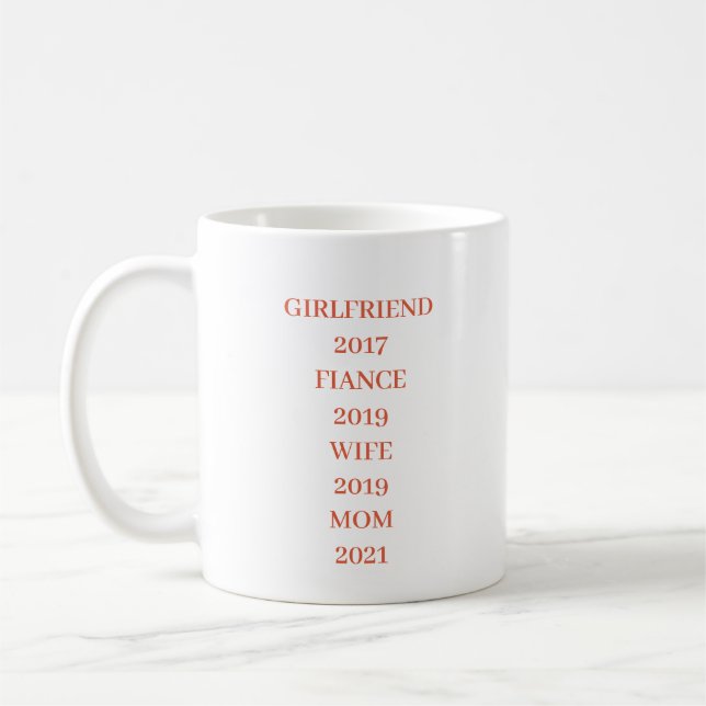 EINFACHES STILVOLLES MODERNES INDIVIDUELLES MUTTER KAFFEETASSE (Links)