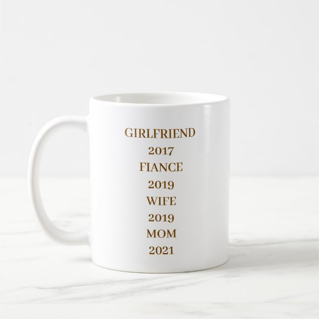 EINFACHES STILVOLLES MODERNES INDIVIDUELLES MUTTER KAFFEETASSE (Links)