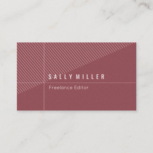 Einfaches stilvolles visitenkarte (Vorderseite)