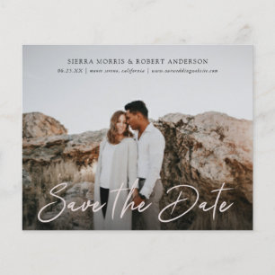 Einfaches, stylisches Pen Script Save the Date