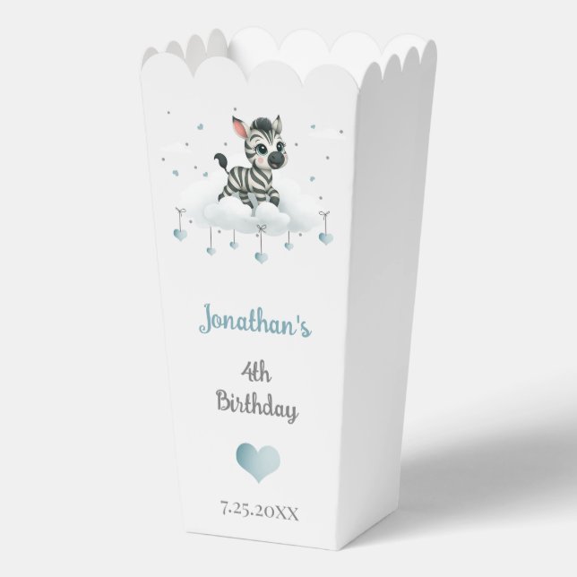 Einfaches süßes kleines Zebra  Geschenkschachtel (Vorderseite)