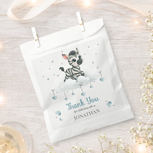 Einfaches süßes kleines Zebra  Geschenktütchen (Ausgeschnitten)