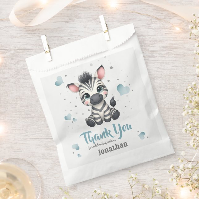 Einfaches süßes kleines Zebra  Geschenktütchen (Ausgeschnitten)