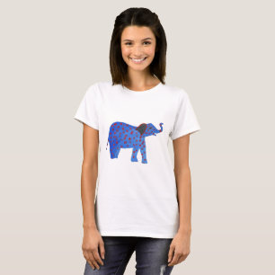 Einfaches T-Shirt mit Elefantzeichnung