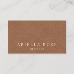 Einfaches Tan Elegant Vintages Beruflich Visitenkarte
