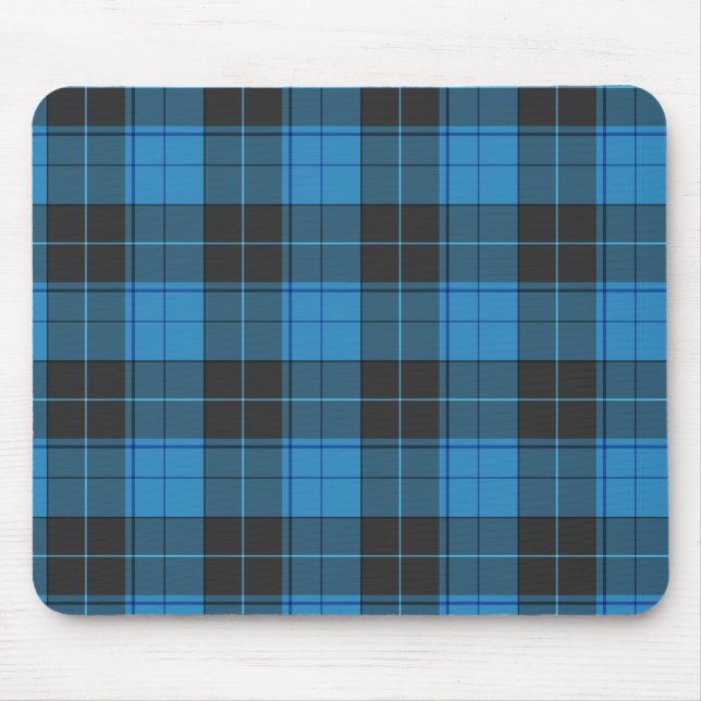 Einfaches Tartan Muster in dunkelblau... Mousepad (Vorne)