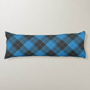 Einfaches Tartan-Muster in Dunkelblau Seitenschläferkissen
