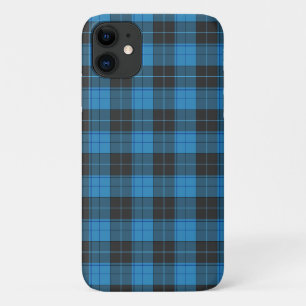 Einfaches Tartan-Muster in Dunkelblau Uncomm Case-Mate iPhone Hülle