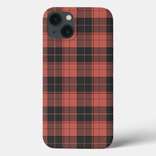 Einfaches Tartanmuster in Rot Case-Mate iPhone Hülle