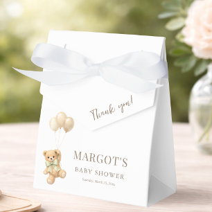 Einfaches Teddybär-Thema-Baby-Shower-Mitgebringel Geschenkschachtel