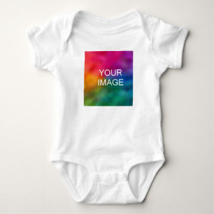 Einfaches Template Laden Sie Ihr eigenes Foto auf  Baby Strampler