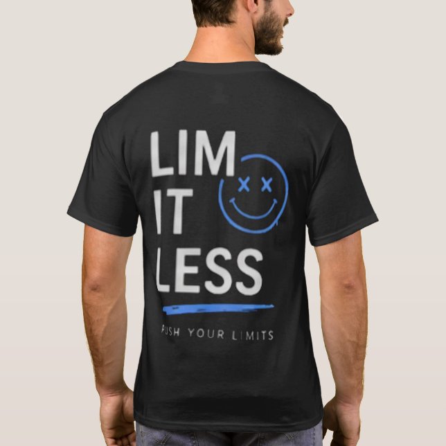 Einfaches Text Ästhetik T-Shirt | Bleib fokussiert (Rückseite)