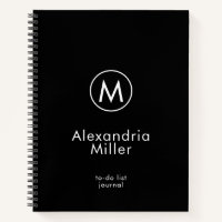 Einfaches To-Do-List-Journal für Monogramme