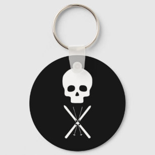 Einfaches Totenkopf-Design Clic Look für Skilangla Schlüsselanhänger