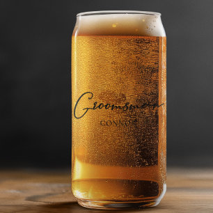 Einfaches Trauzeuge für zwei Hochzeiten anpassbar Dosenglas