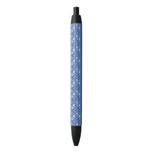 Einfaches Tribal Art Pattern Blau Kugelschreiber