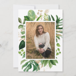 Einfaches tropisches Foto Moderner Abschluss Ankündigung