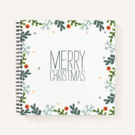 Einfaches und dennoch elegantes Gästebuch zu Weihn Notizbuch