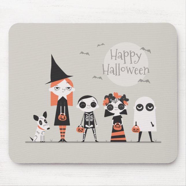Einfaches und dennoch elegantes Halloween | Mousep Mousepad (Vorne)