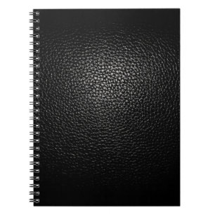 Einfaches und elegantes Black Leather Notebook Notizblock