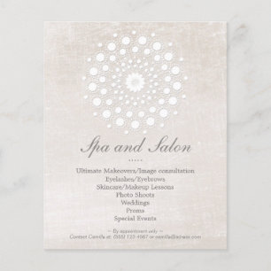 Einfaches und elegantes Friseursalon und Spa in Of Flyer